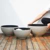 Plant Pot with Drainage, Resin Planter for Indoor Outdoor Plants, Medium Flower Pots for Patio, Balcony Garden Decor