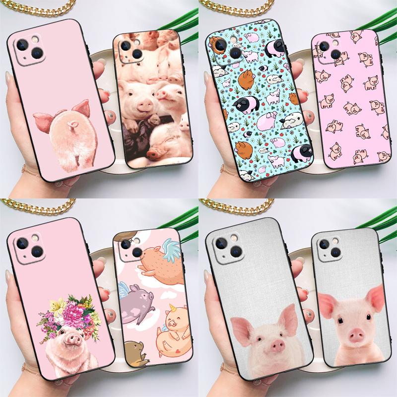 cute pig Case For OPPO Reno 7 8 Lite 8T 10 11 12 13 Pro 12F 13F 14F OPPO Find X8 X6 X5 X9 Pro Cover