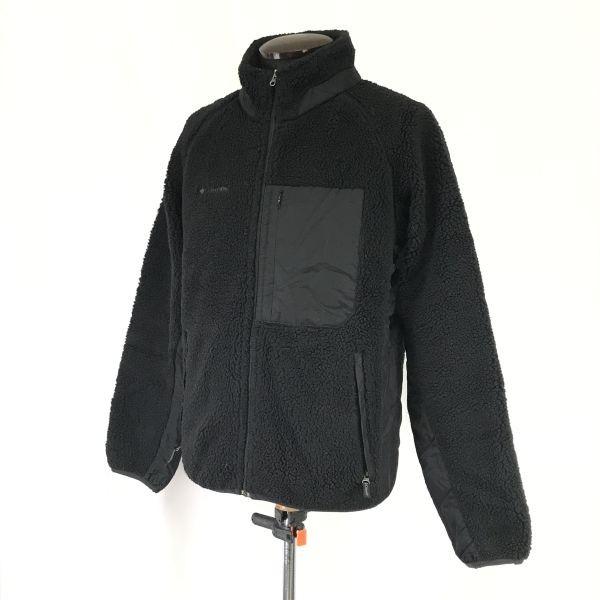 Columbia Archer Ridge II Boa Fleece Jacket Men M Black PM3487(USED)
