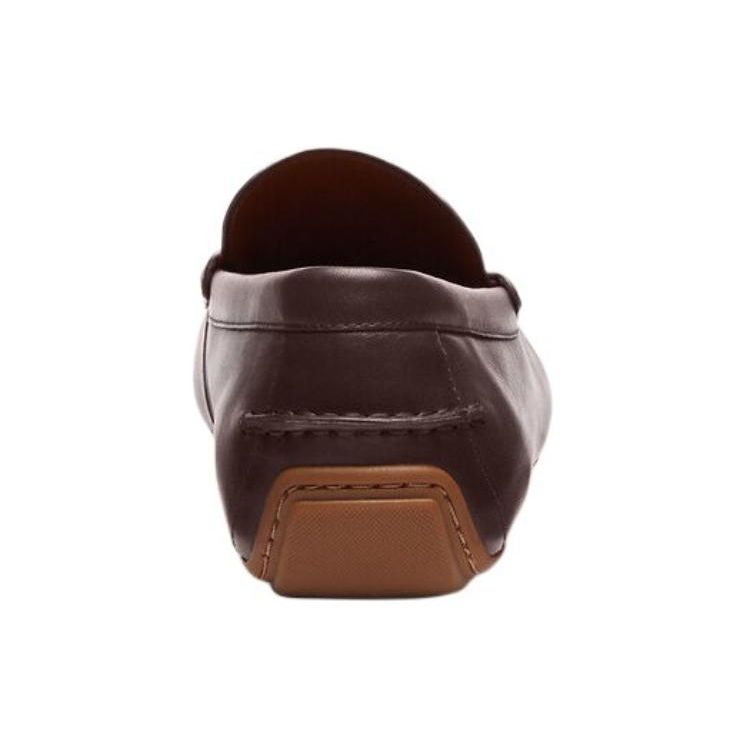 Coach Landon Driver Leather Round Toe Slip-On Loafers Men Loafers Brown CR887-MAH