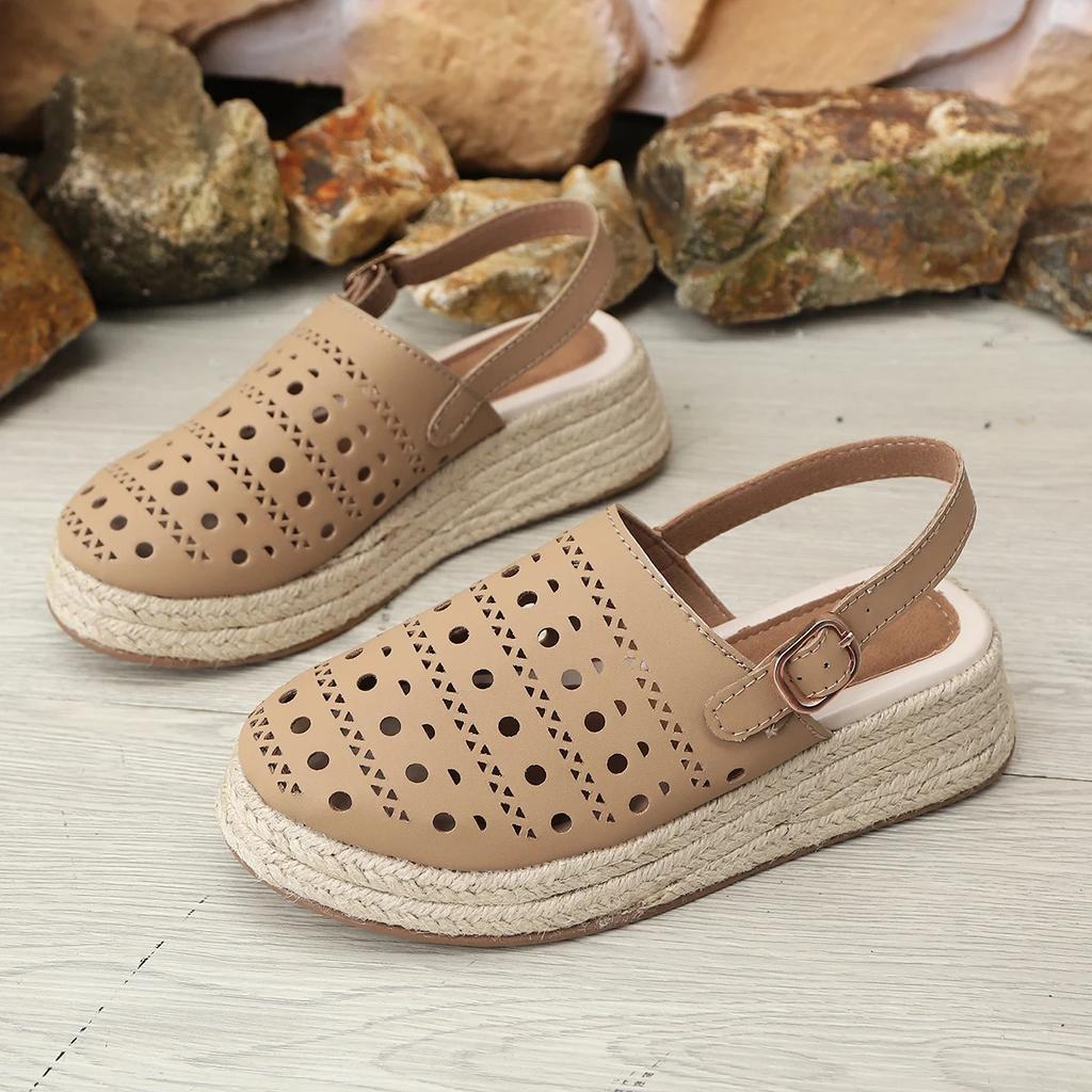 Fashion Women Sandals 2025 New Summer Casual Platform Sandals Out Breathable Sandals Outdoor Lightweight Comfortable Shoes for Women