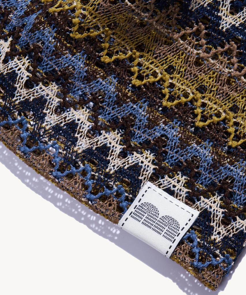 NOT NEW Summer Nn Label Pattern Beanie Blue
