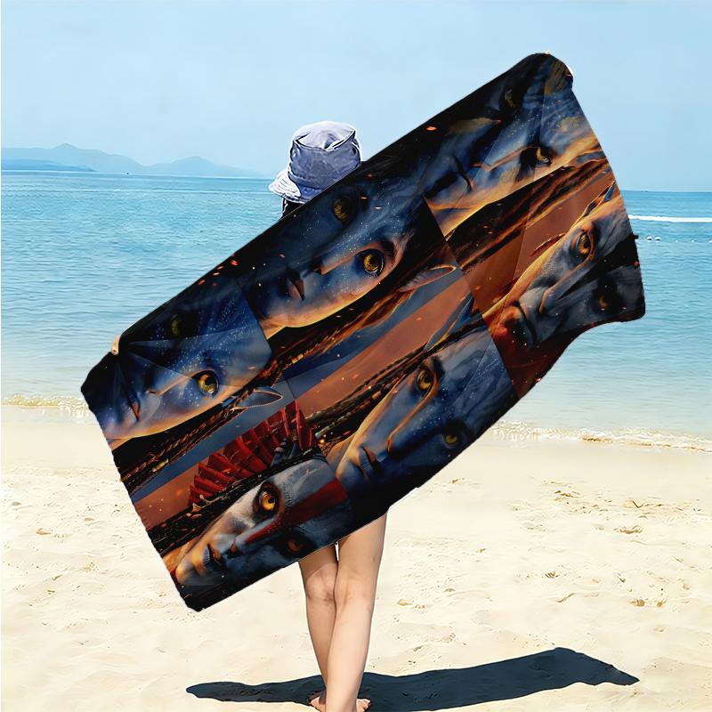 1Pc Avatar Last Airbender Beach Towel Microfiber Beach Towel Thin Absorbent For Beach Swimming Yoga Bath Sports 0917286