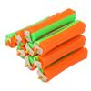 20pcs Hair Perm Rods Set Universal Thickened Nonslip DIY Orange Perm Rods for Beginner for Home