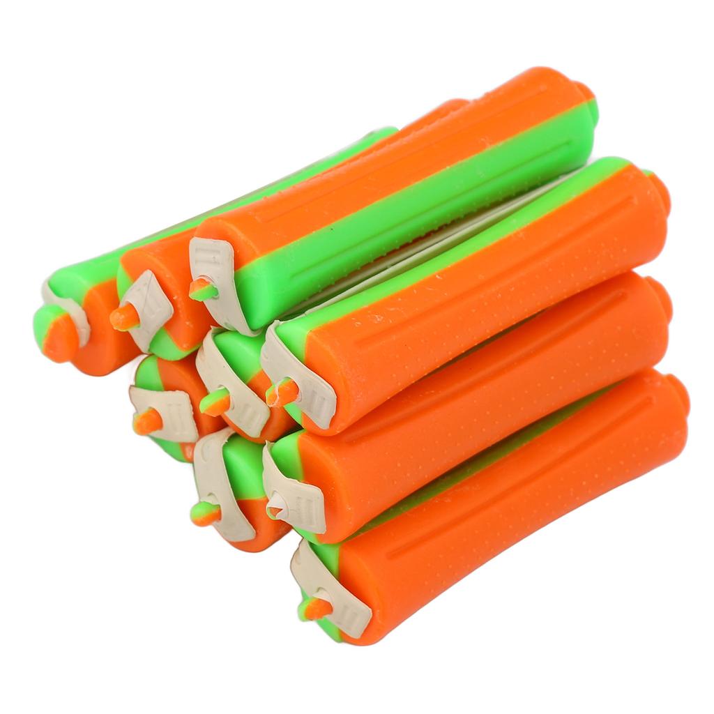 20pcs Hair Perm Rods Set Universal Thickened Nonslip DIY Orange Perm Rods for Beginner for Home
