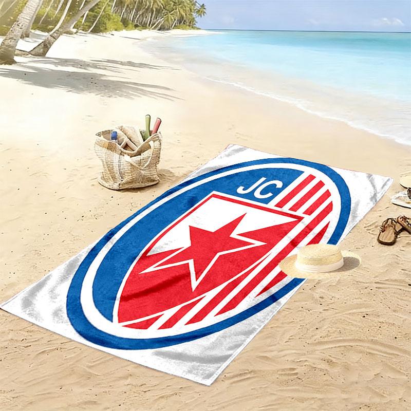 Crvena zvezda Print Beach Towel, Large Soft Quick Dry Towel for Beach Camping Swimming