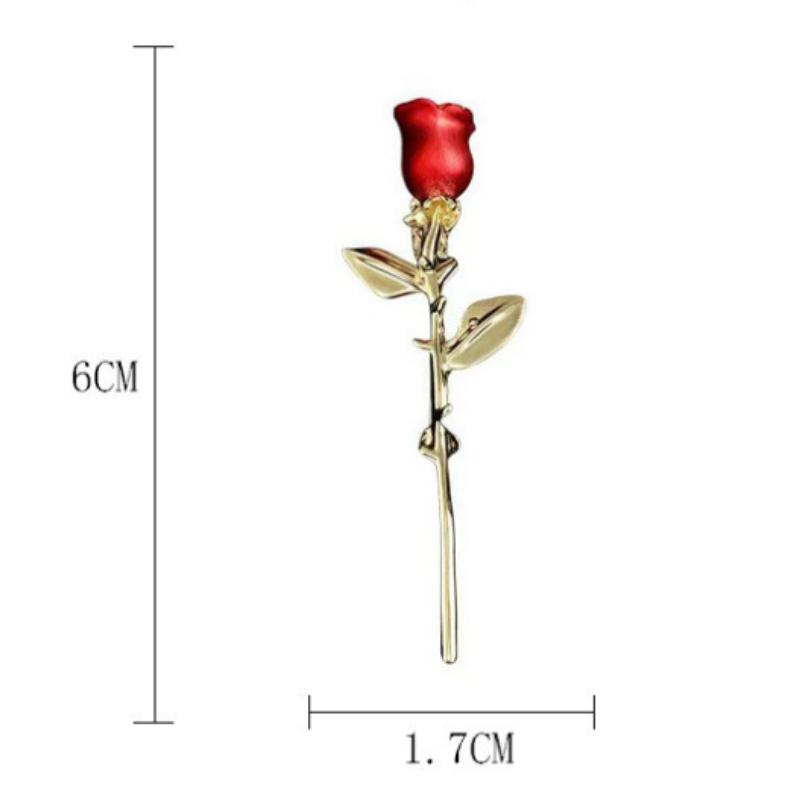 Autumn and Winter Coat Accessories Chest Flowers High-end Feeling Fixed Pins Rose Brooch