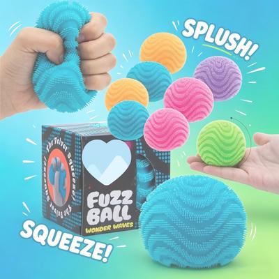 Heet Squishy Nee Doh Pluizenbal Wondergolven Sensorisch Knijpspeeltje Gestructureerde Stressverlichter Fidget Bal Voor Volwassenen Kinderen
