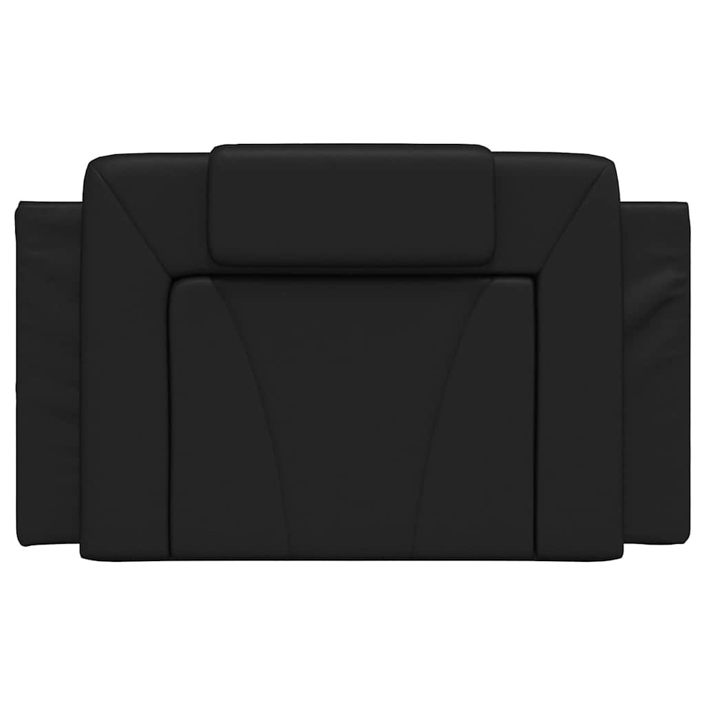 Vidaxl Poduszka Na Wezgłowie, Czarna, 90 Cm, Sztuczna Skóra