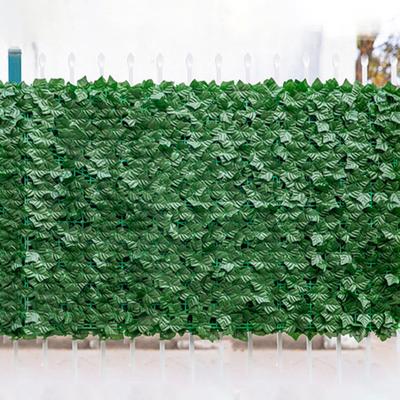 Simulationszaun, Sichtschutz für den Garten, 300 x 50 cm, künstliches Efeu-Spalier, Wandverkleidung, Windschutzzaun, Dekoration für den Innen- und Außenbereich