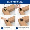 Thickened ScrewCap Set Self-Tapping ScrewProtector FurnitureScrewCovers with Plastic Hinges for M4/M3.5 Screws Cabinet Hole Caps