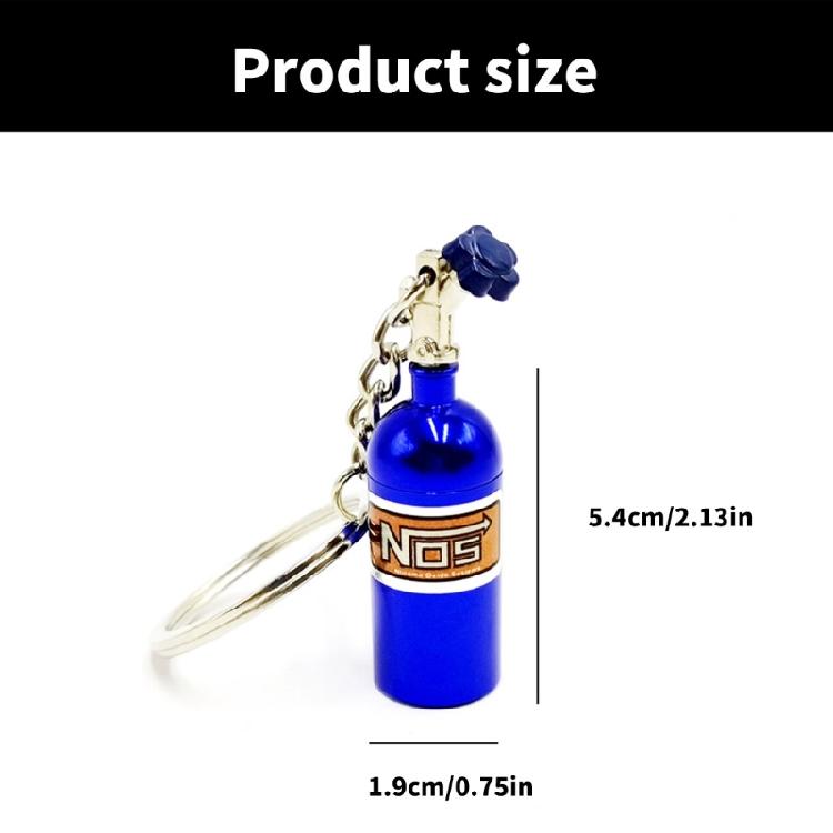 Car Enthusiast's Essential Gas Accelerators  Bottle Keyring With Fixed Chain Suitable for Daily Use & Shows