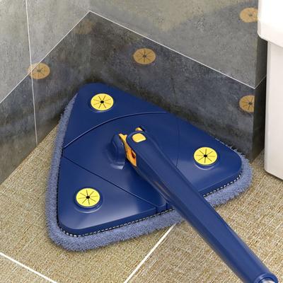 Kreativer Dreiecksmop 360° Drehbarer Twist Wasserausdrück Bodenreinigungswerkzeug Toilette Haushalt Sauber Deckenreinigung Eckenreinigung Wandmopp