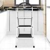 Escalera Plegable Acero Antideslizante 3 Peldaños 118x48x68 cm Nyana Home | Asa Ergonómica | Máxima Estabilidad