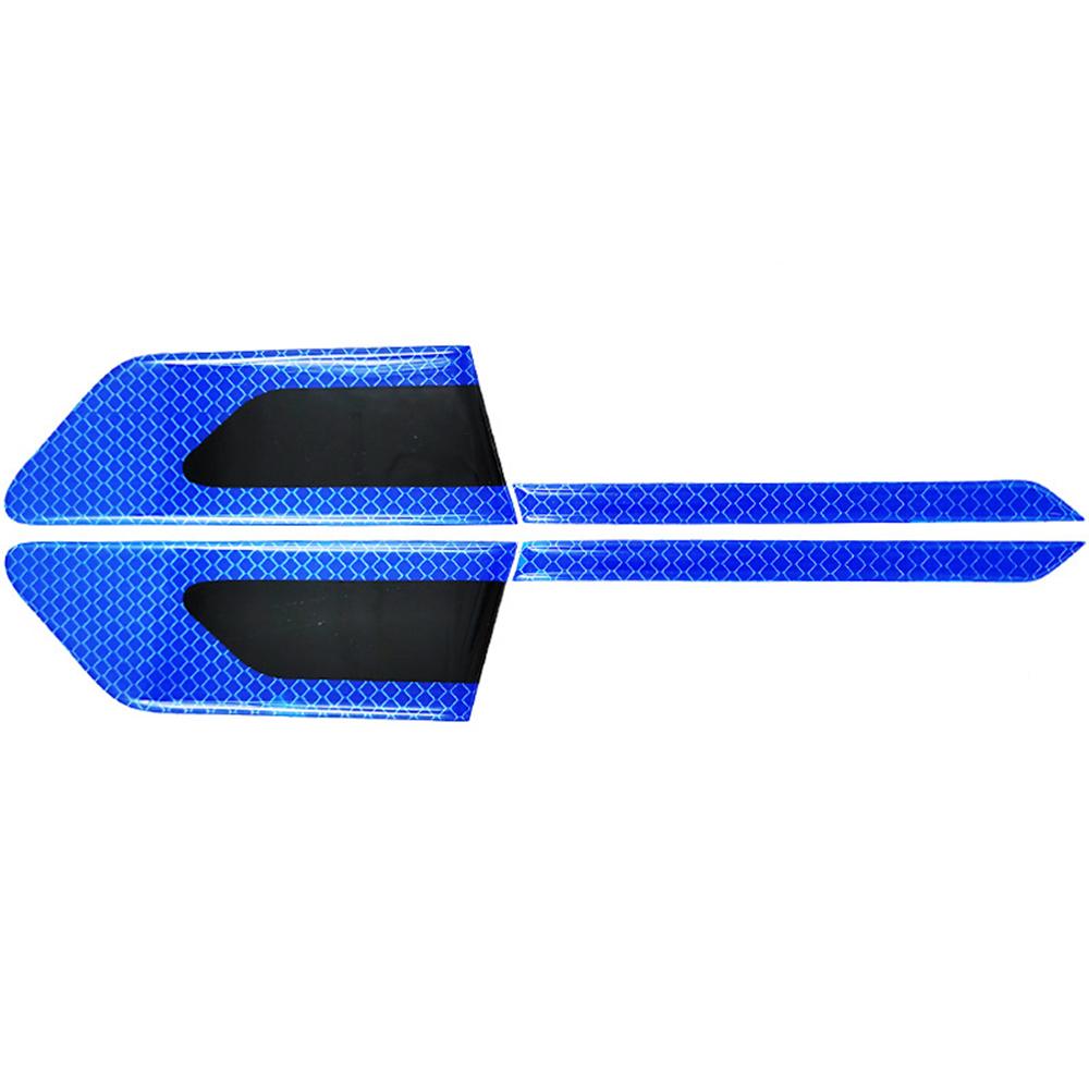 2Pcs/Set Car Reflective Auto Truck Safety Warning Tape Car Door Protector Bumper Anti-collision Strips Secure Reflector Stickers
