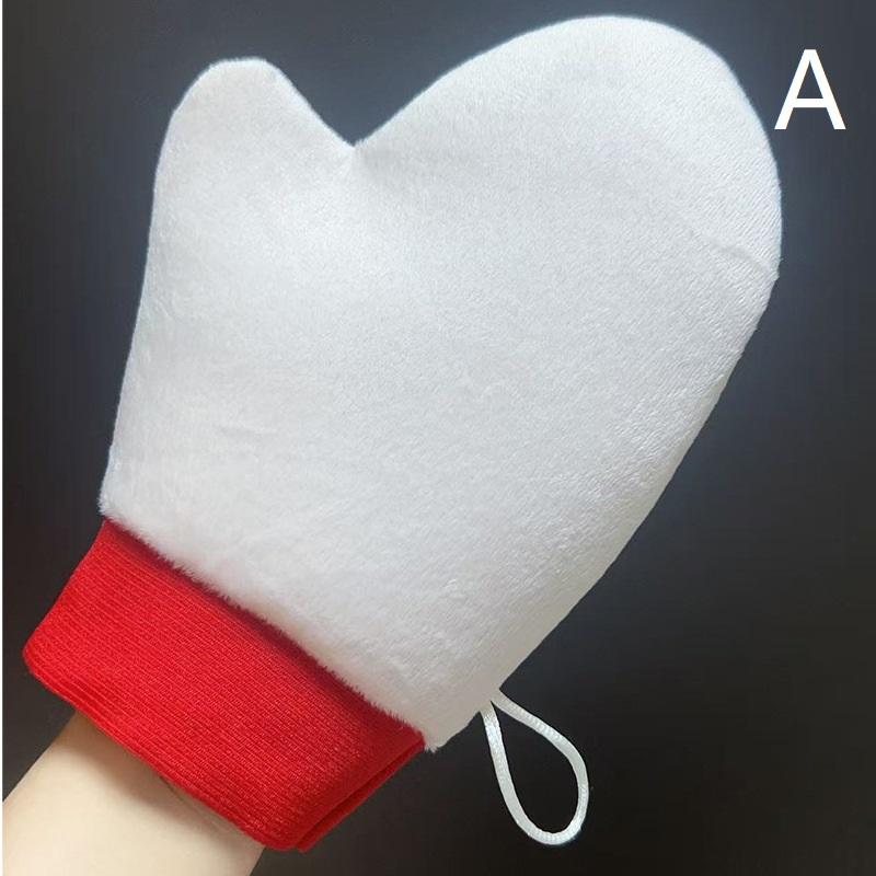Body Lotion Glove Self-Tanning Mitt Double-Sided Prevents Sticky Hands Applicator Quick Dry Flocking Glove Makeup Applicator