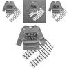 Stylish 2pcs Suit For Baby Kids Featuring Letter Printed Long Sleeve Shirt And Pants