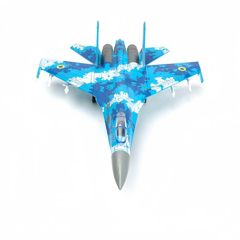 1:72 Creative Military Series Sukhoi Su-27 Flanker Fighter Building Blocks Multi-Role Heavy Jet Model Toys For Boys Xmas Gifts