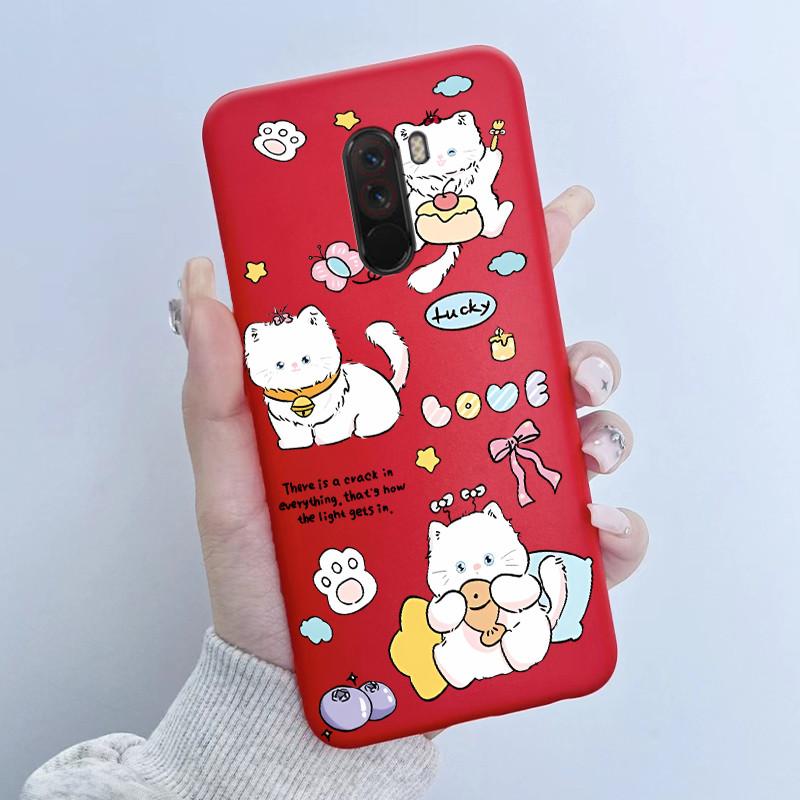 For Pocophone F1 Case Cute Cartoon Panda TPU Soft Silicone Phone Case For Xiaomi Pocophone F1 Back Cover PocoF1 Poco F 1 Fundas
