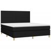 3142187 vidaXL Divan Bed with Mattress Black 160x200 Cm Fabric