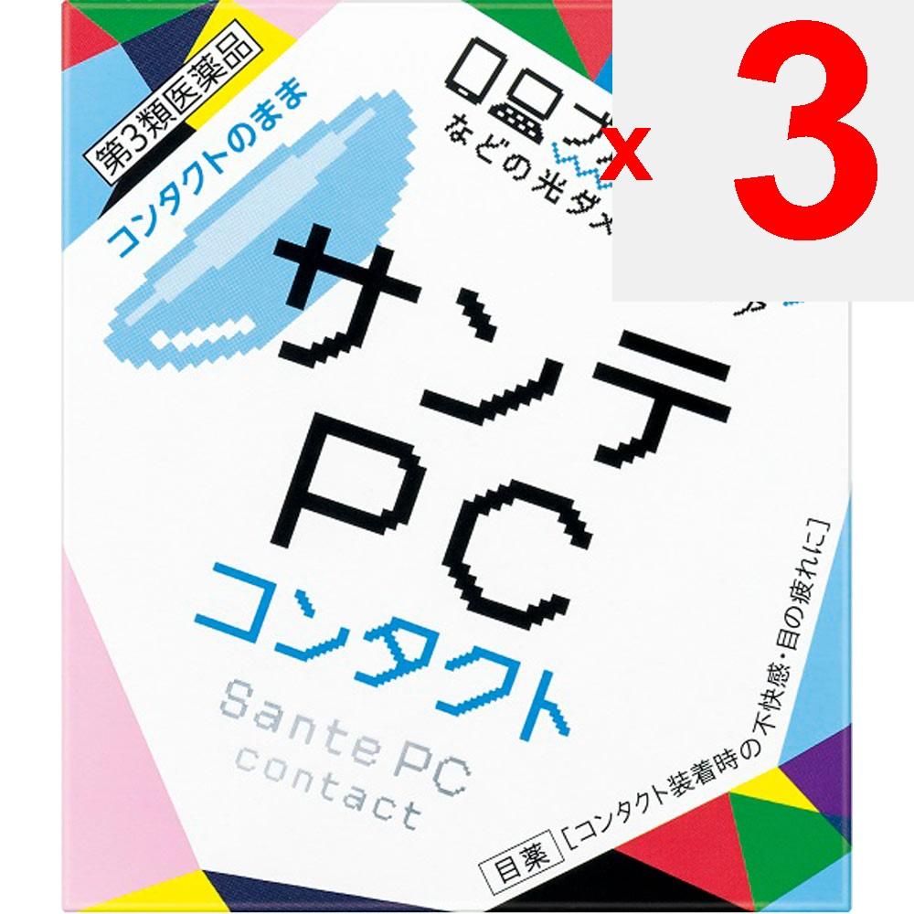 Santen Pharmaceutical Sante PC Contact 12ml For Contact Lenses Eye Drops Indications: Eye Inflammation Caused by Ultraviolet Rays or Other Light (e.g.