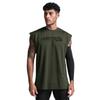 Summer Oversized Mesh Bodybuilding Quick Dry Workout O-neck Printed Bodybuilding Fitness Mens Tank Top 5 Colors