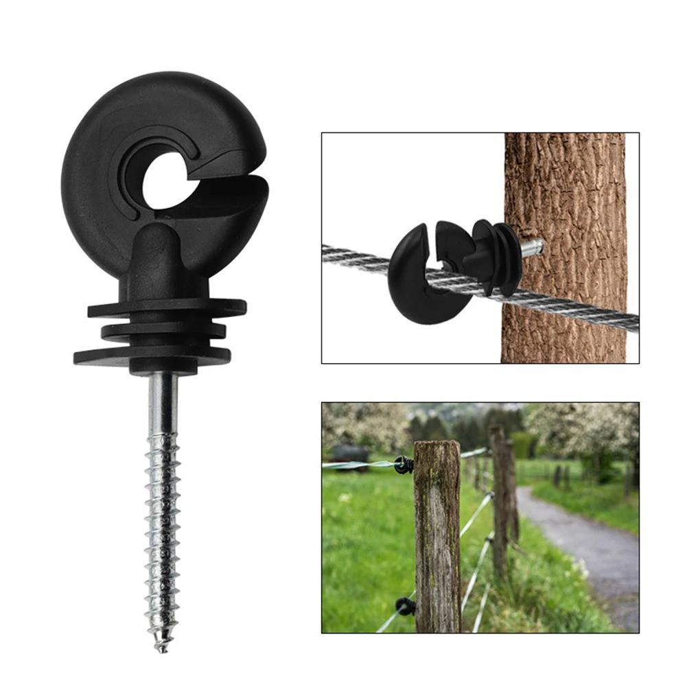 Wire Connection Tool Fence Insulator Animal Fence Electric Fence Long-lasting Multifunctional Screw-In Short Circuit Protection