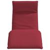 Folding Sun Lounger Burgundy 175 x 54 x 8.5 cm Oxford Fabric