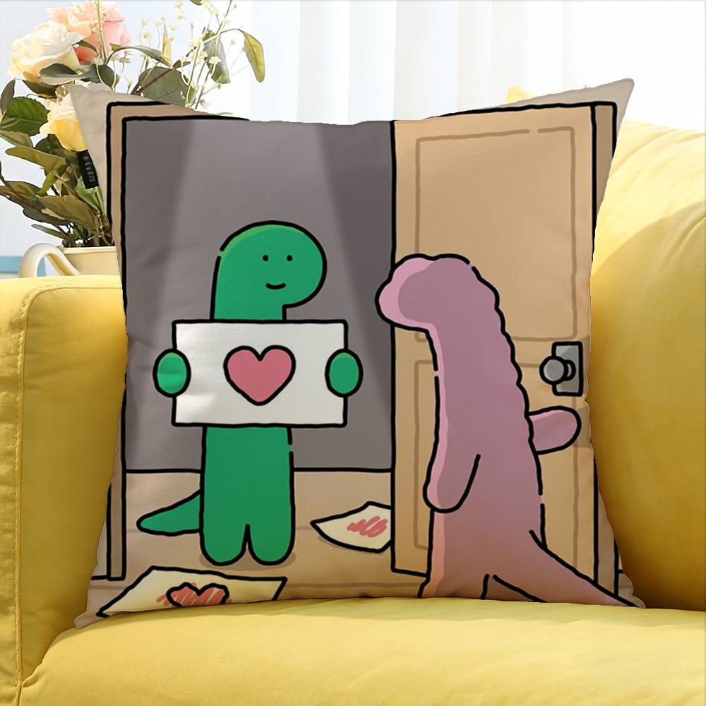 Cartoon JJoguman SStudio Various Sizes Square Pillow Case For Car Home Bedchamber Decor