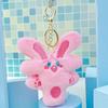 Charming Plush Rich Rabbit Keychain & Backpack Accessory