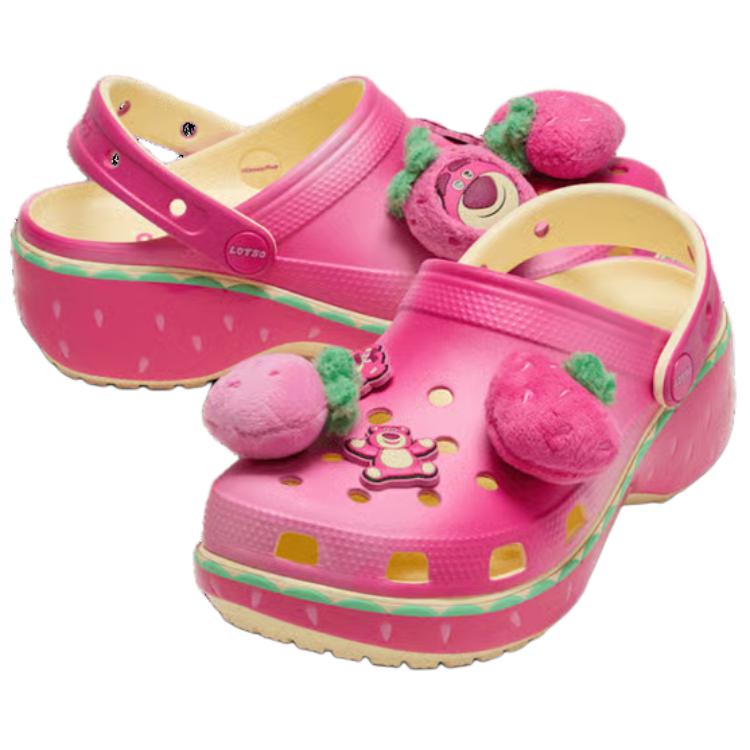 Toy Story x Crocs Sabot Platformă Classic Lotso Adidași Femei Roz Bej Verde 212240-90H