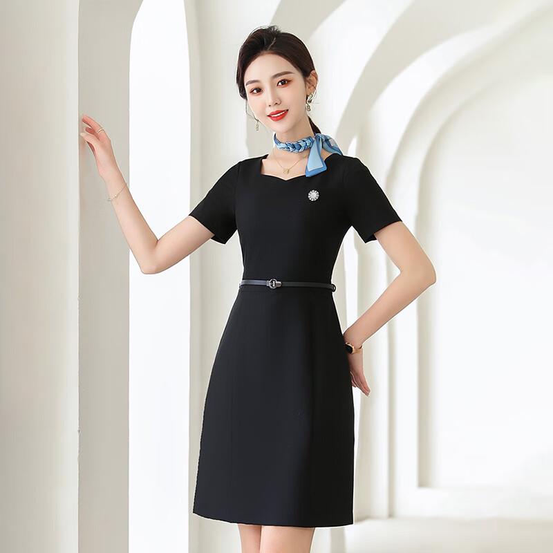 KASAYE Summer Professional Short Sleeve Dress
