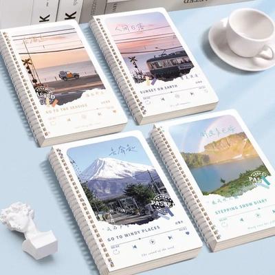 A5 Soft Coil Verdicktes Papier Student Horizontale Linie Weiches Silikon Notizbuch Notizblock Leeres Buch Notizbücher für Studenten Journal