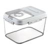 Clear Rice Storage Container Pantry Organization for Household Nuts Kitchen 66Lbs