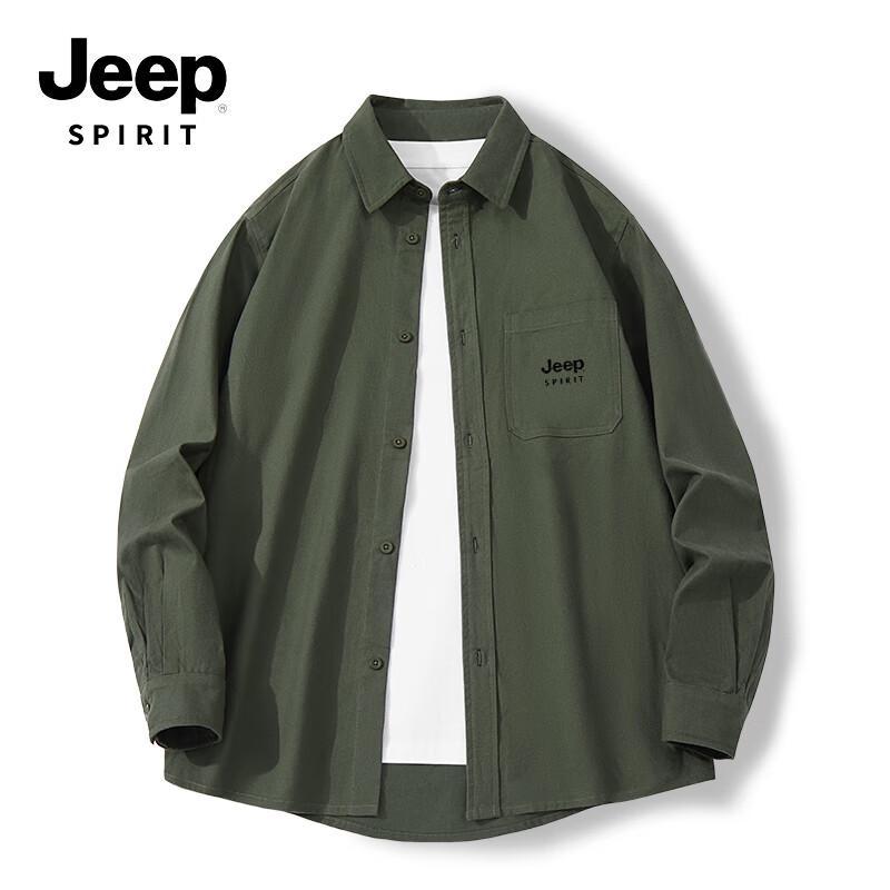 JEEP SPIRIT Men s Heavyweight Flannel Long-Sleeve Shirt 2XL