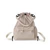 Daily Versatile Student Schoolbag New Niche Design Drawstring Bundle Shoulder Bag Simple Commuter Backpack Women
