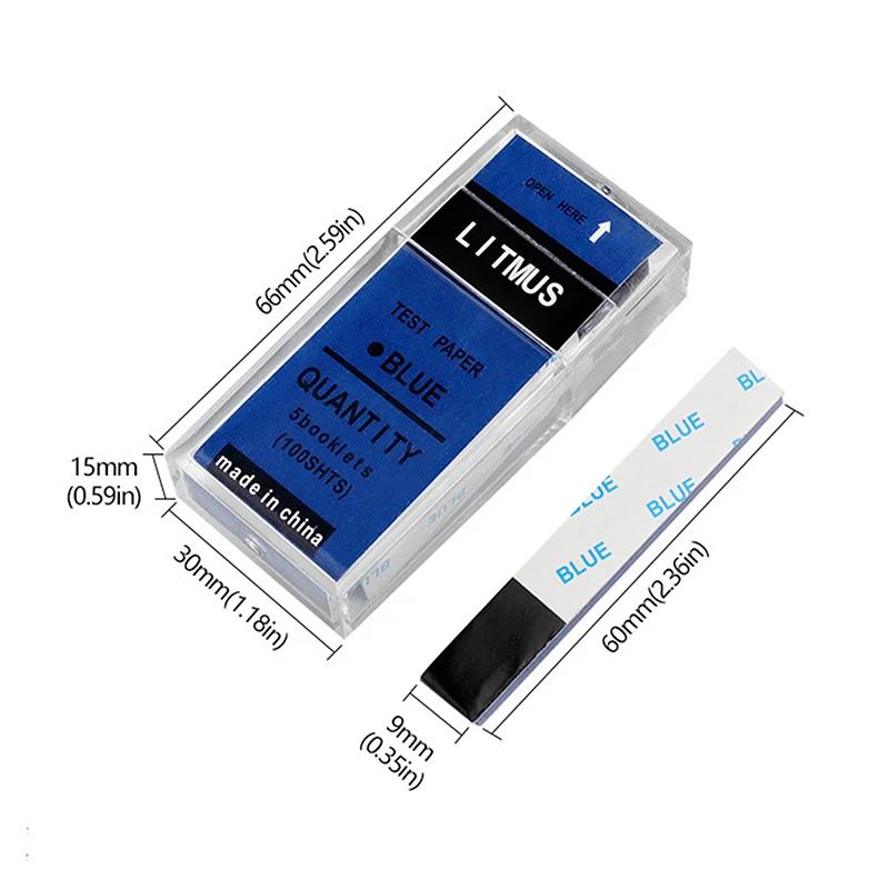 100 Strips/Box PH Test Strips Red/Blue Litmus Paper Acid Alkali Test Paper For Water Soil Laboratory Acid Alkaline Detection