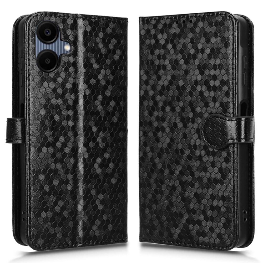 For Samsung Galaxy A06 4G Wallet Case Dot Pattern Imprint PU Leather Phone Cover