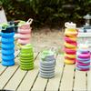 Retractable Collapsible Sport Bottle Portable Foldable Drinking Cup Sports Water Bottle  Camping