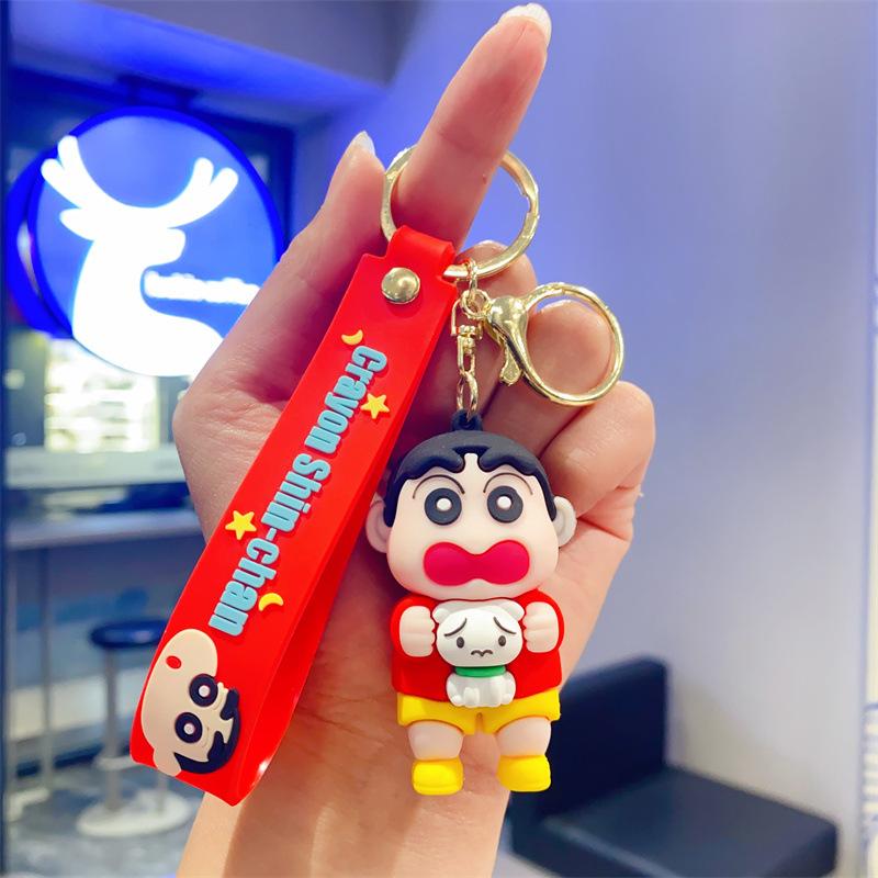 New Cute Crayon Small New Keychain Cartoon Animation Small New Toy Doll Pendant Bag Pendant Gift