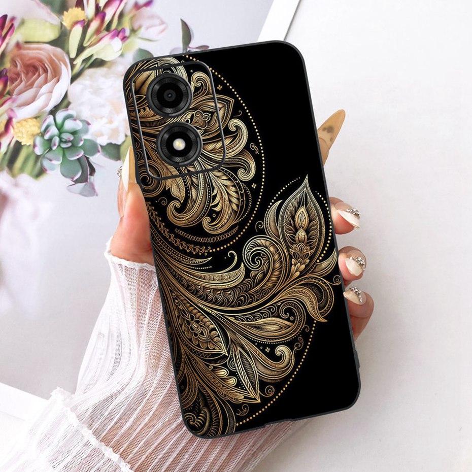 Fashion Cool Case For Motorola Moto E14 Soft Black Silicone TPU Back Cover For Moto E14 Phone Cases