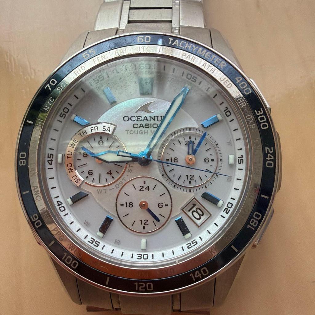 Used CASIO OCEANUS Tough Solar Radio-controlled Watch for Men