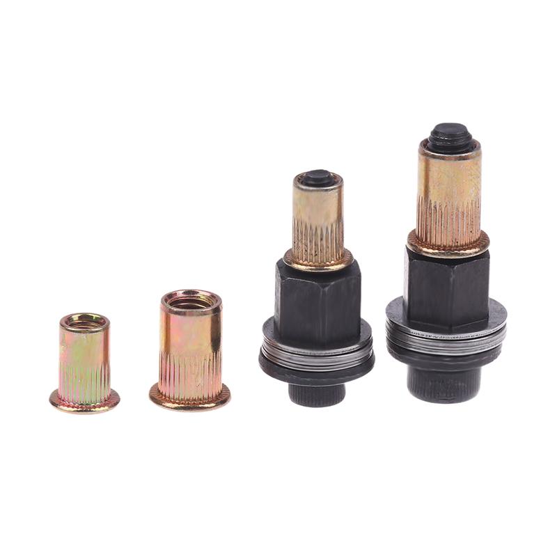 10 Stück Hochwertiges Hand-Nietmutternwerkzeug-Set Kohlenstoffstahl Manuelles Nietwerkzeug-Kit Mit M3-12 Mutterköpfen Für DIY-Reparaturinstallation