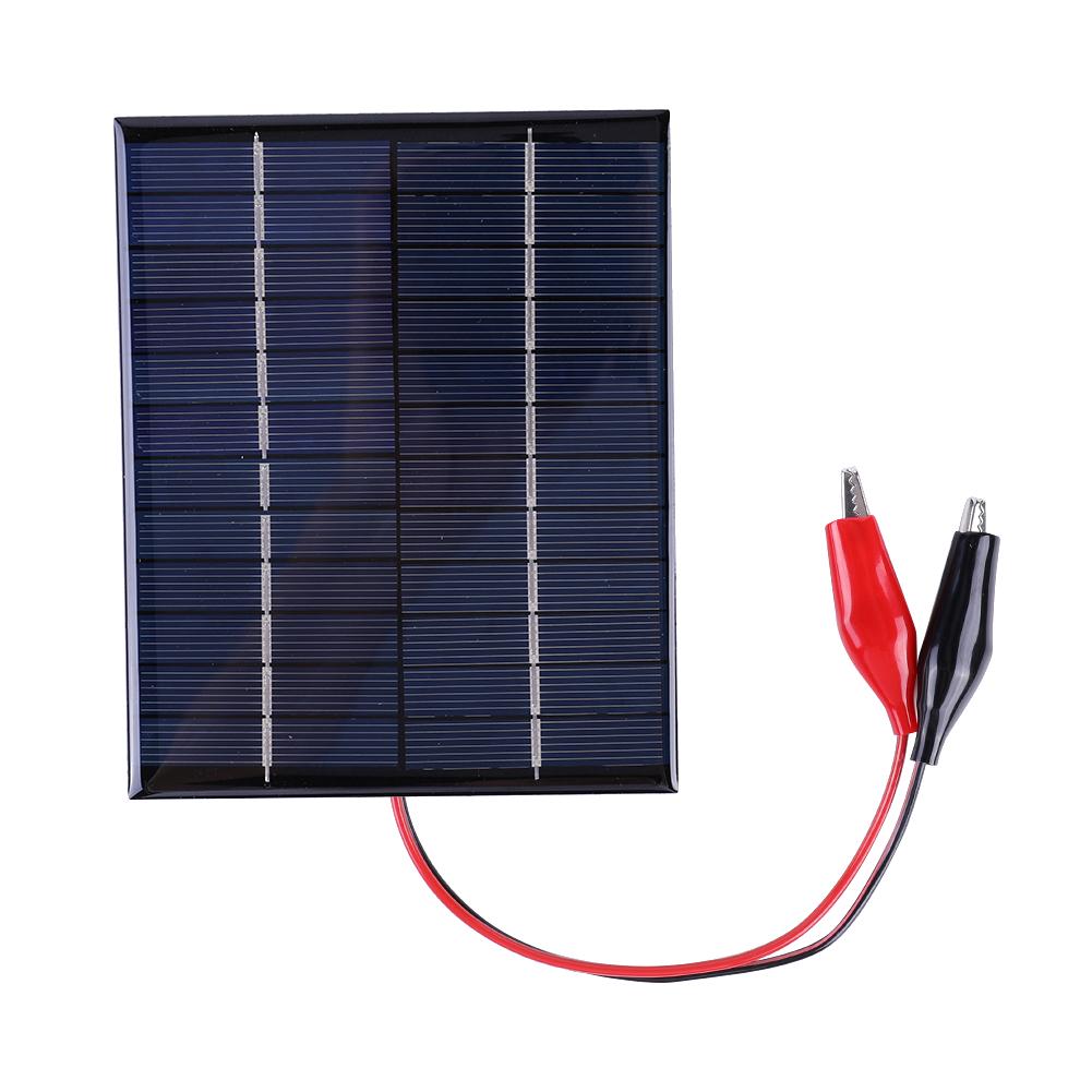 1-5Pcs 5W 12V/5W 5V/3W 2V Mini Small Solar Panel Module Waterproof DIY Polysilicon Solar Epoxy Cell Charger Phone Power Bank