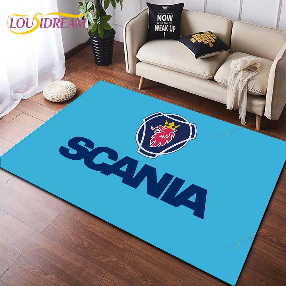 

Truck Scania Large Rug for Living Room Fashion Home Soft Non Slip Decorative Floor Mat Carpet for Living Room Bedroom Gift Home Decoration