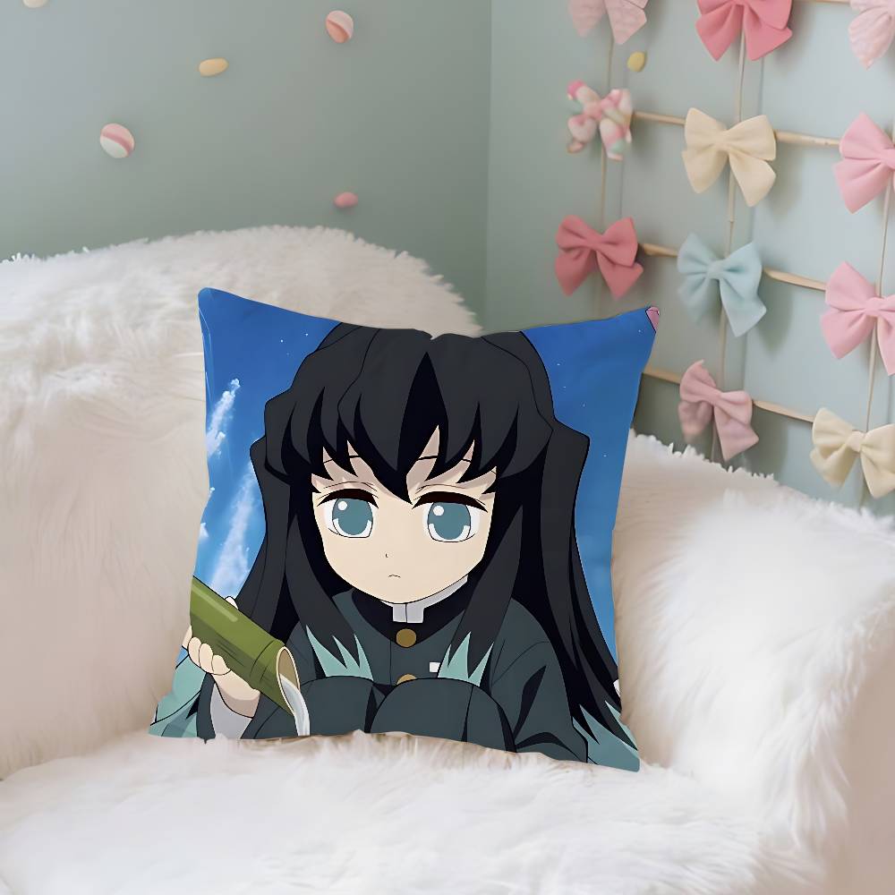 

Аниме Токито Муичиро Чехол Плюшевая Ткань Мягкая Наволочка Двусторонняя Печать Подушка Чехол Домашние Подарки 40x40CM(16x16in)
