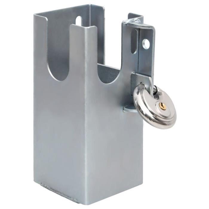 Verrou d'attelage Argenté - VIDAXL - 11x11x23,5 cm - Acier