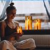 3pcs LED Lights Electronic Flameless Candles Tea Lights Fake Pillar Electronic Candles Lights for Wedding Party Christmas Decor