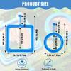 Fish Feeding Rings Fish Tanks Rings Feeders Fish Tanks Floating Food Circle with Strong Suction Cup for Feeding Food