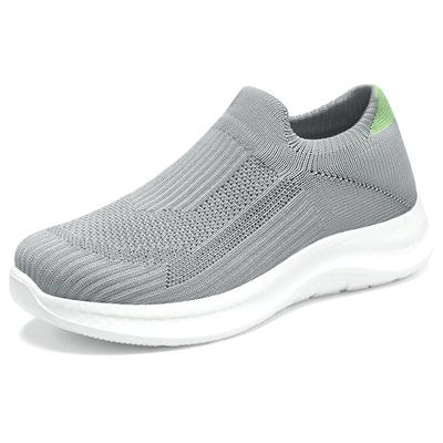 Shoes for Women Summer Fashion Platform Mesh Comfortable Breathable Slip On Wedges Plus Size Flats Loafers Sneakers Women